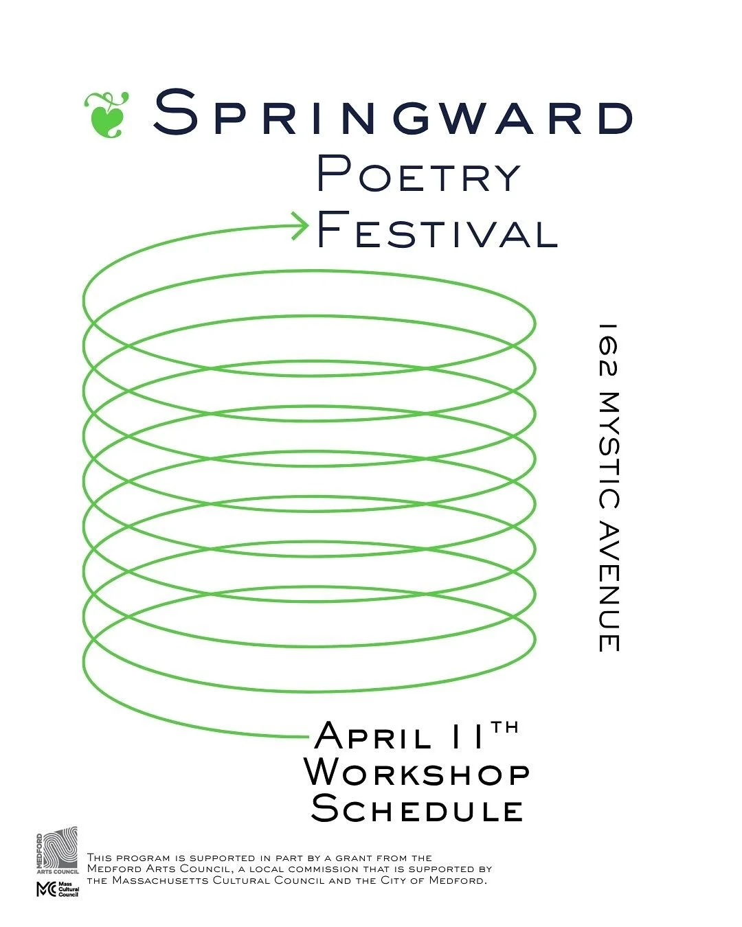 On Saturday we&rsquo;ve got some fabulous workshops for you as part of the Springward Poetry Festival. Come early and stay late. The entire festival is only $20 for all activities. 

We get started at 11:00 with three concurrent programs:

&bull; Unr