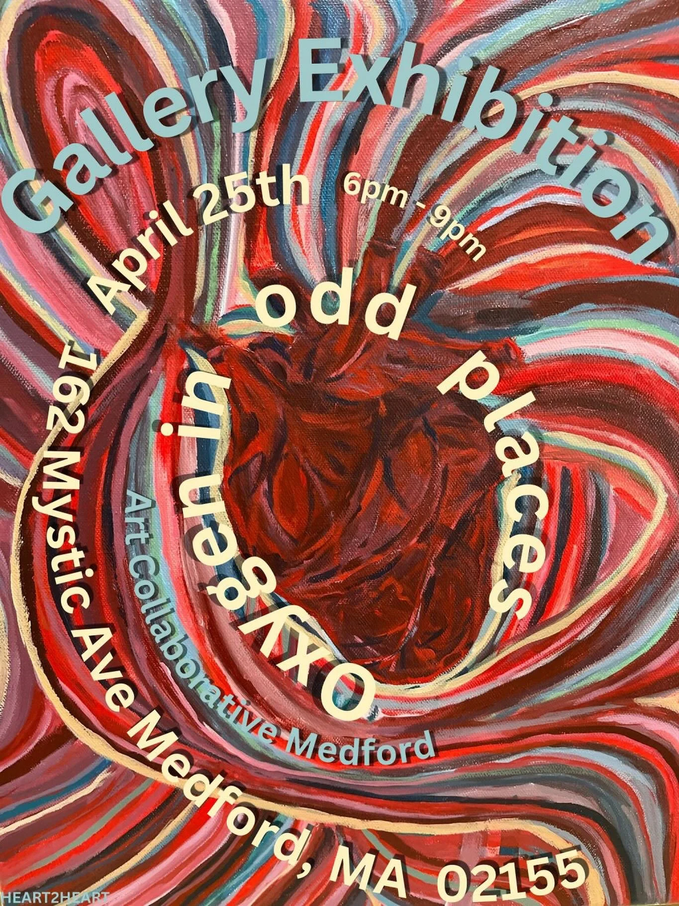 This Saturday! &mdash;Oxygen In Odd Places: a one night pop up exhibition
Free, Open to the public
April 26, beginning at 6pm
RSVP: https://posh.vip/e/oxygen-in-odd-places
Curated by: Lizeth Rodriguez (lrheart2heart@gmail.com)

This exhibition highli