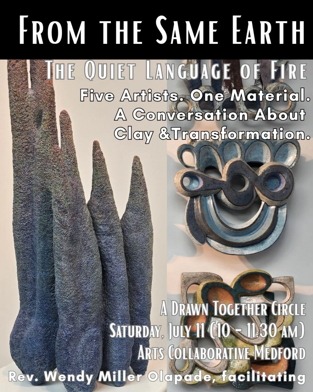 🔥🏺 What happens when five artists begin with the same material&mdash;but end up in completely different places?

Join us for The Quiet Language of Fire: Five Artists, One Material, a special artist conversation inspired by our current exhibition, F