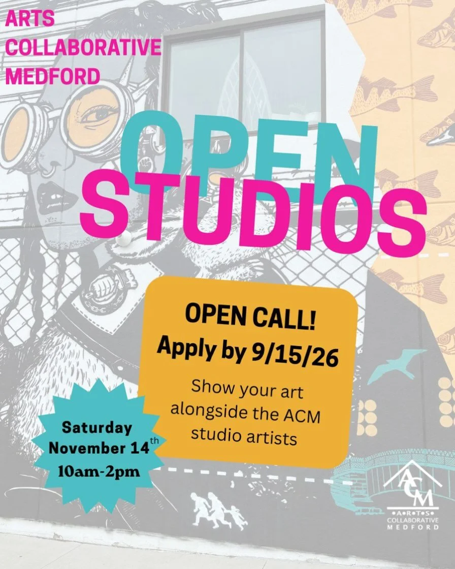 We&rsquo;re having a Fall Open Studios event in our building on Saturday, November 14th from 10am to 2pm. The public is invited to visit our in-house ACM artists in their studios! 

We also have room for Interested community artists to show alongside