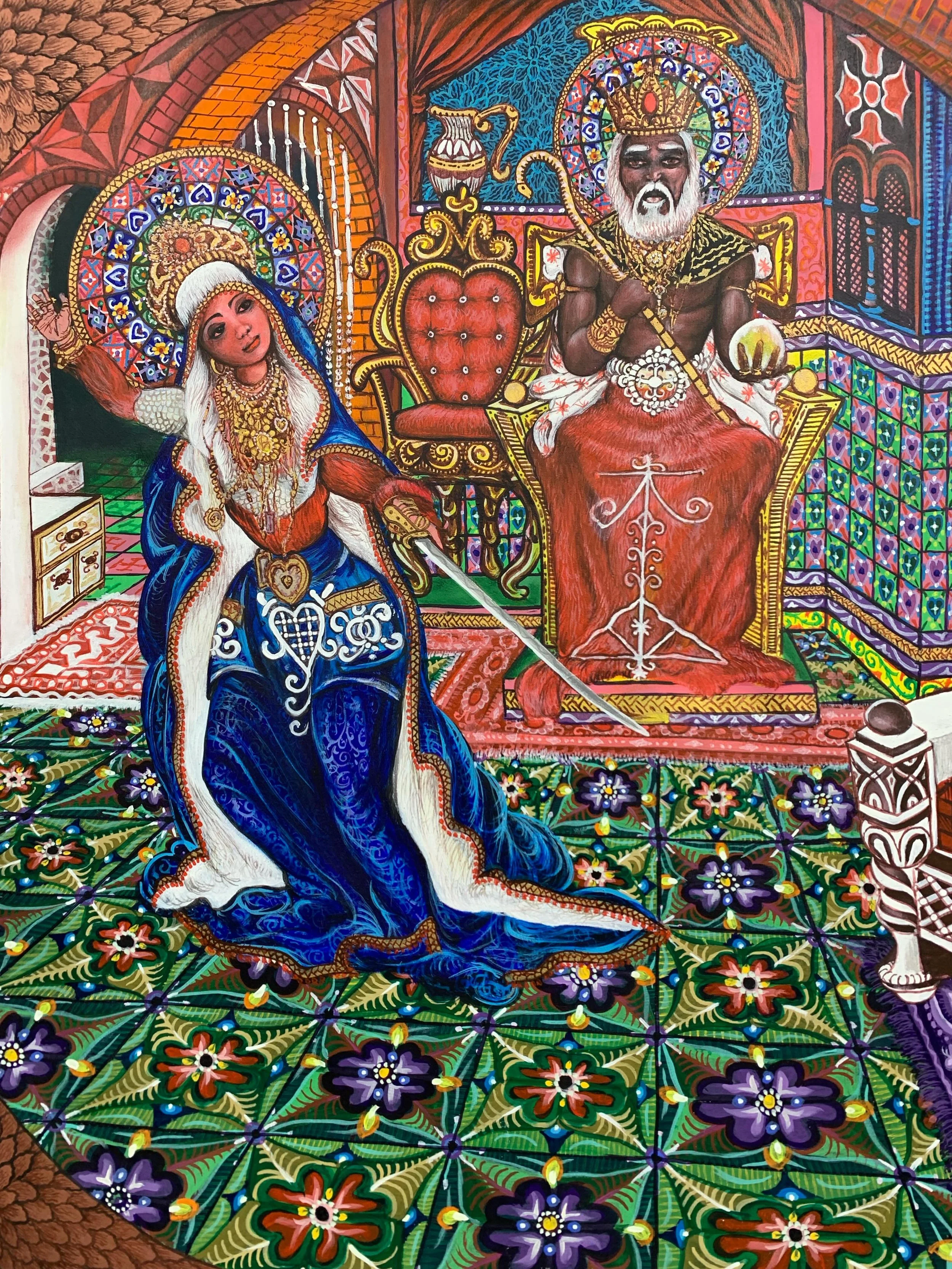 Gede Art F&egrave;t&mdash;on view through November 7!

Curated by Carey Dardompr&eacute;, this special limited-time exhibition celebrates the artistic legacy of master painter Isma&euml;l Saincilus of Haiti. In these vibrant works, masquerade, rhythm