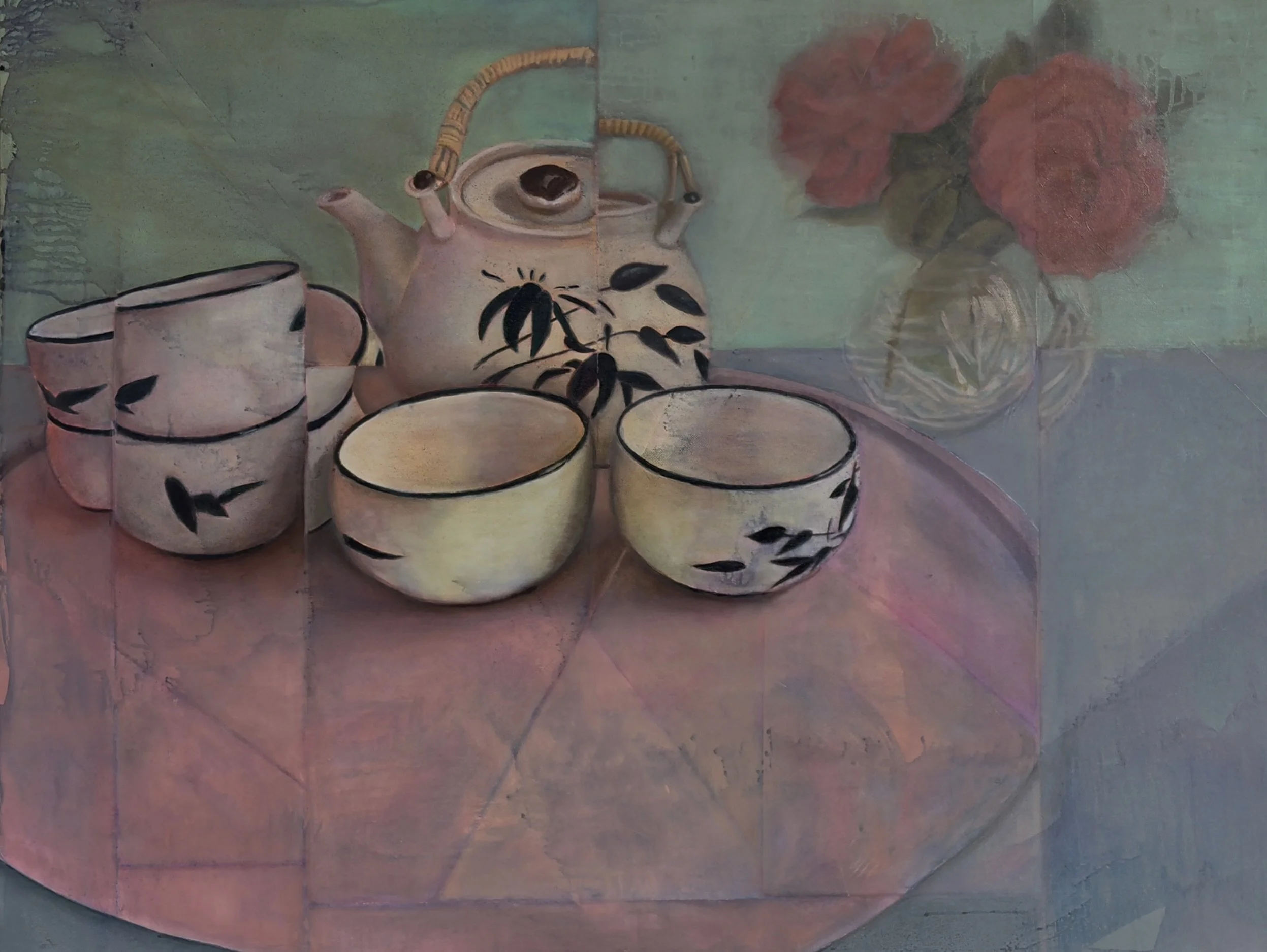The Wedding Present, Oil and ink on canvas, 30"x40", 2026
