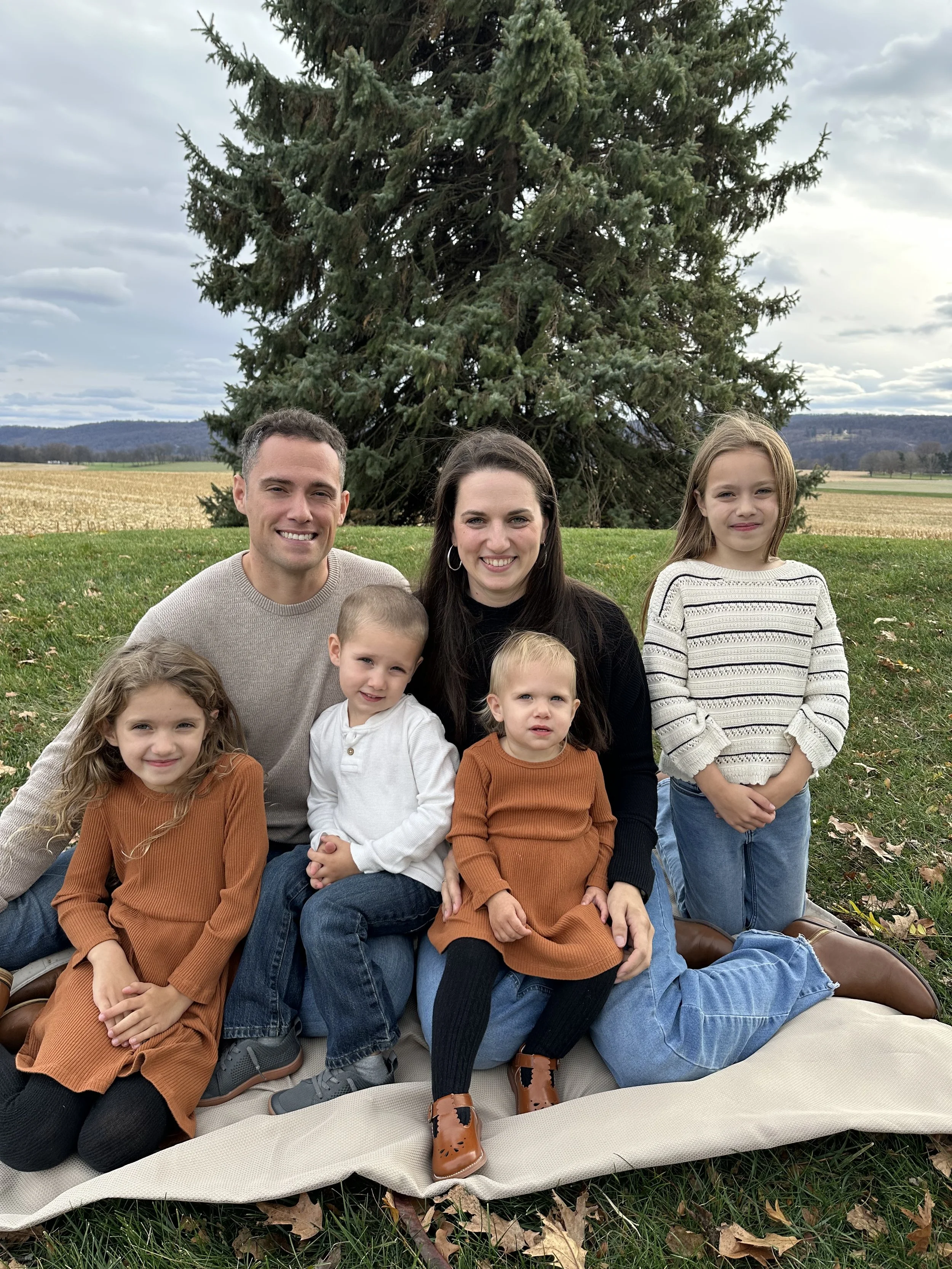 Matt Knolle, Financial Planner at Haven Financial Advisors pictured with his family in Lancaster, PA