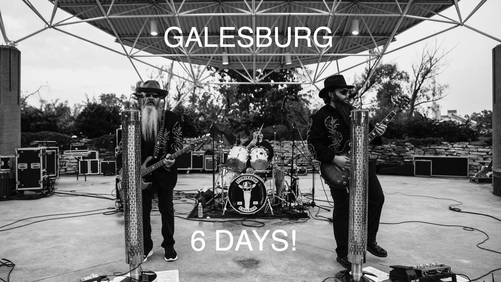 GALESBURG! 6 DAYS!
@galesburgorpheum 
Tickets in bio. Let&rsquo;s rock!
#ZZTopTribute #GalesburgIL