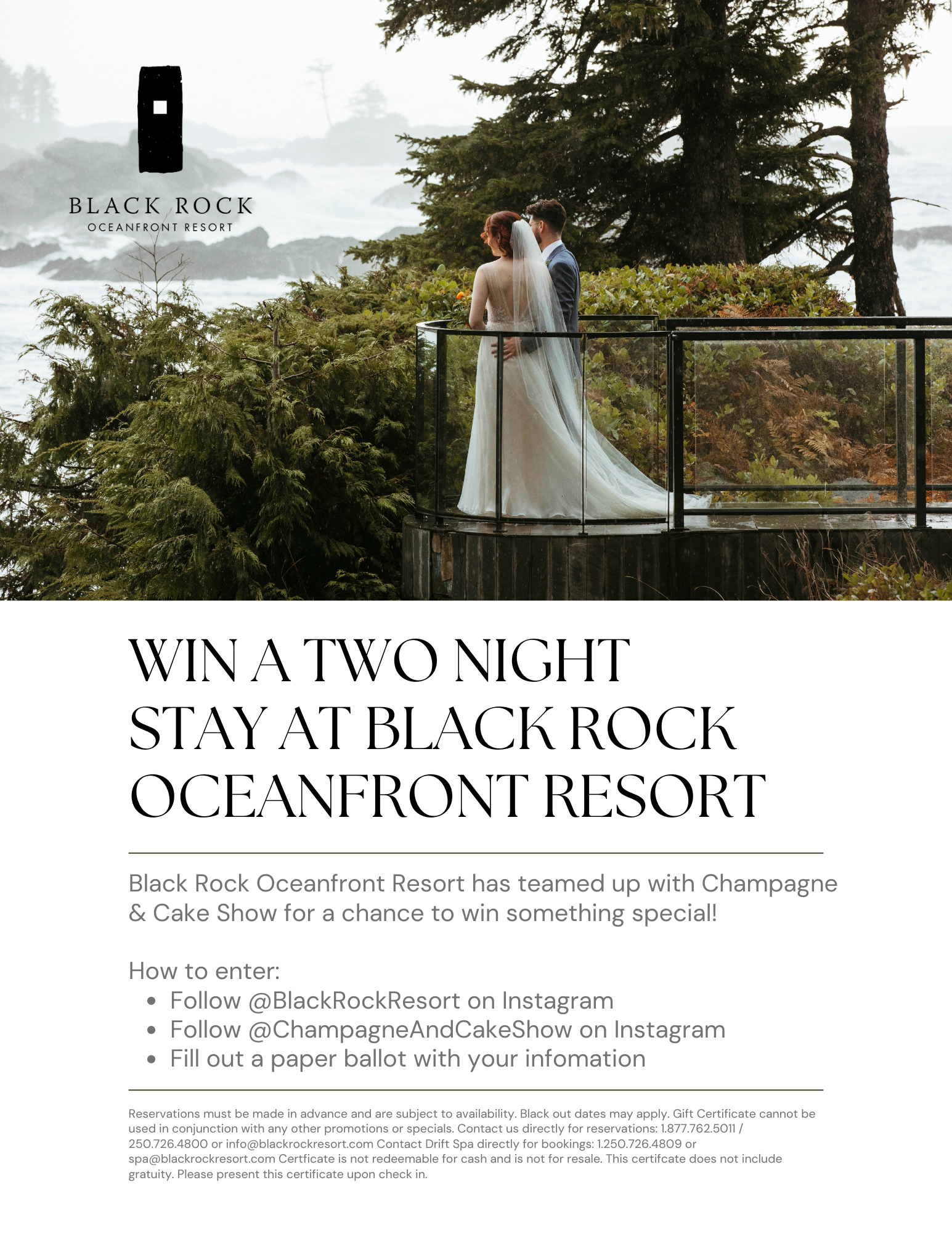 Black Rock Oceanfront Resort at Champagne and Cake Show at Hatley Castle