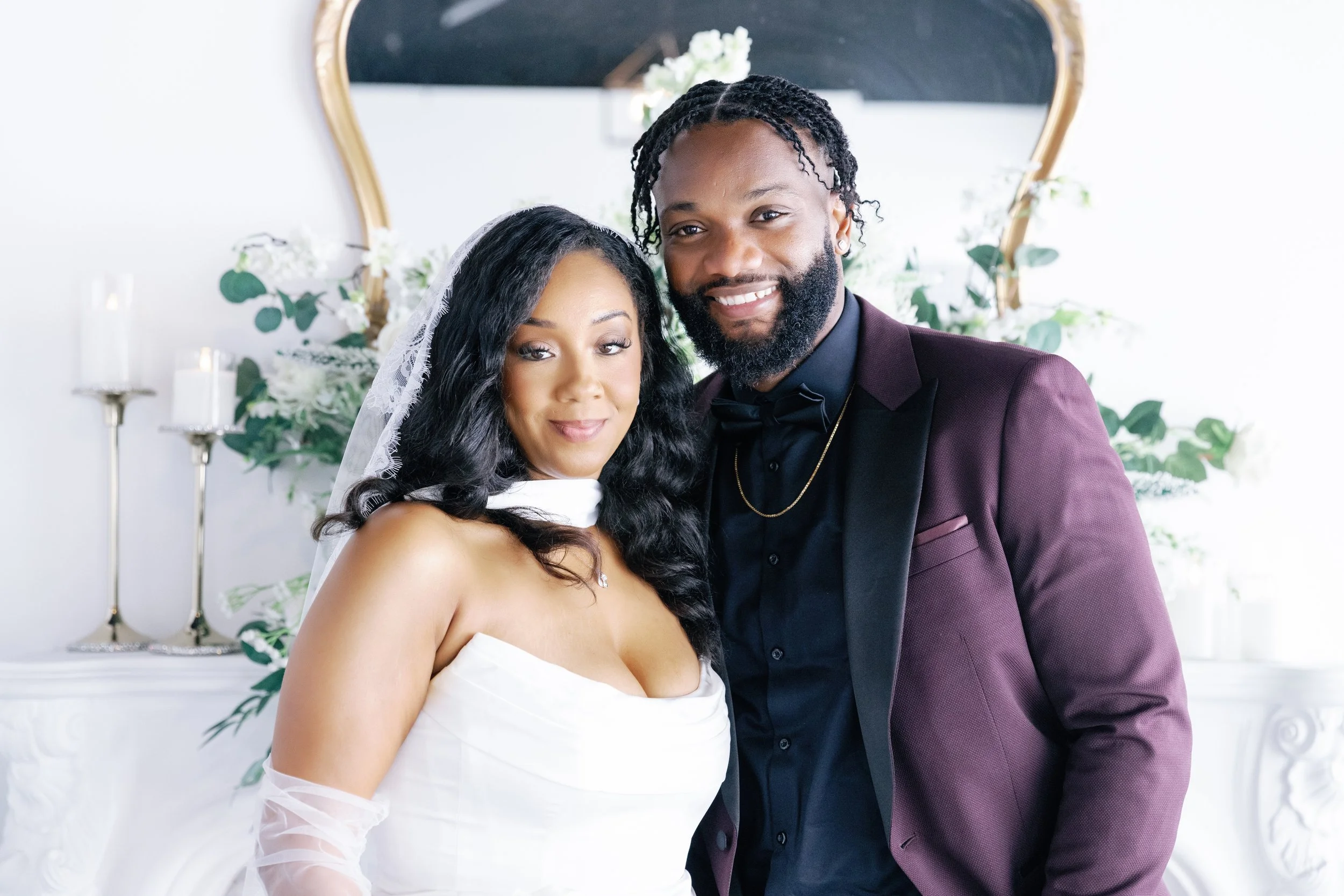 Jalishia and Leon's micro wedding at Palais Noir wedding venue in Ajax, Ontario. Durham's best event venue for small celebrations.