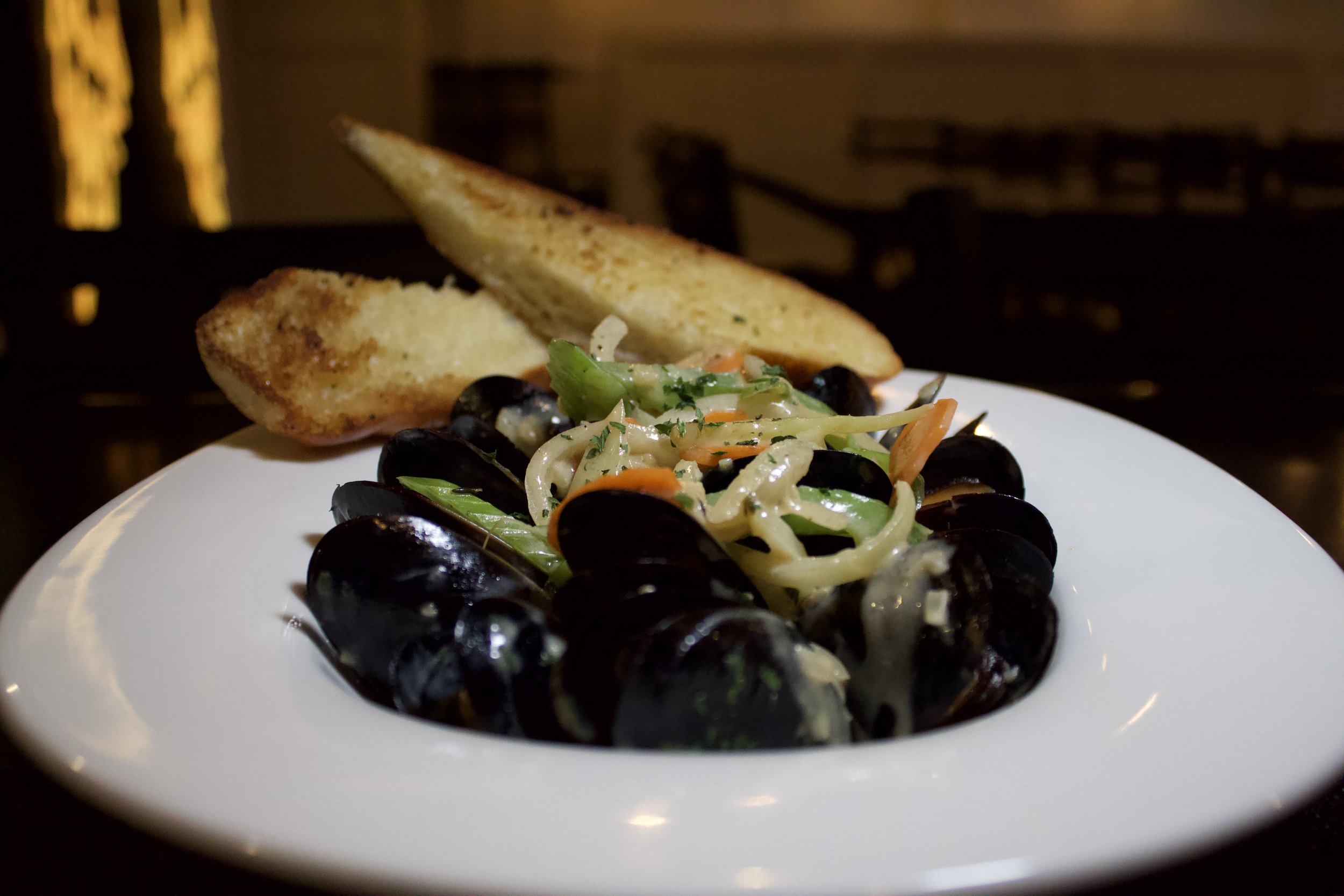 Steamed Mussels