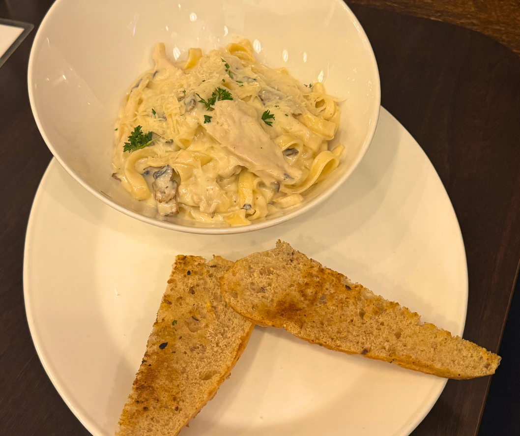 Chicken Mushroom Alfredo Fettuccine