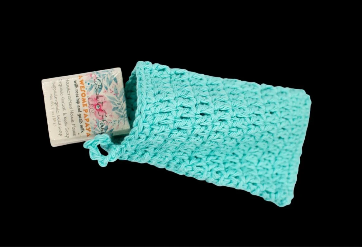 Wash Cloth & Soap Saver – 100% Cotton, Handmade