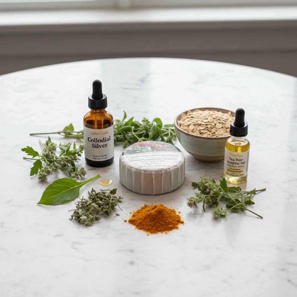 Herbal Colloidal Silver Soap – Handmade Organic Bar