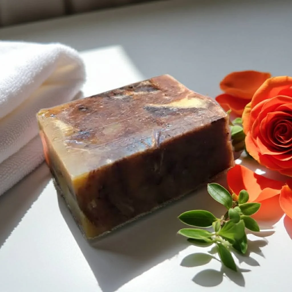 Organic Papaya, Rosehip & Neroli Face Bar Soap – Handmade for Sensitive Skin