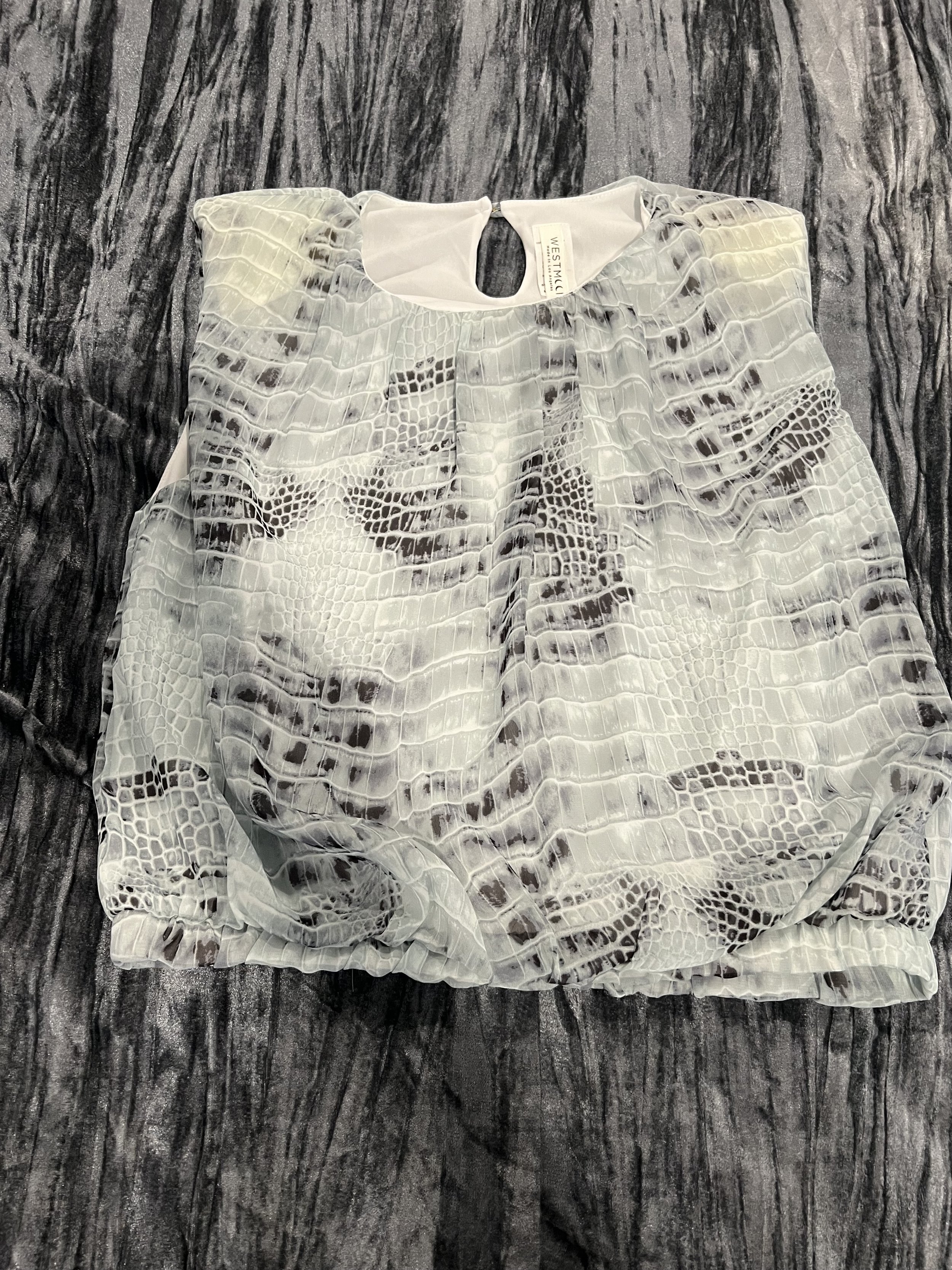 Snake print top
