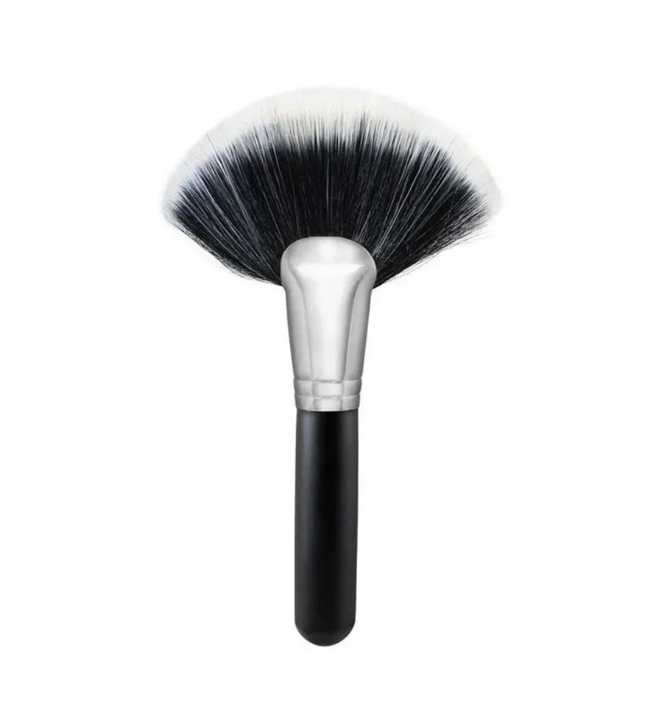 Professional Morphe Duo Fiber Brush Collection- Black and Sliver