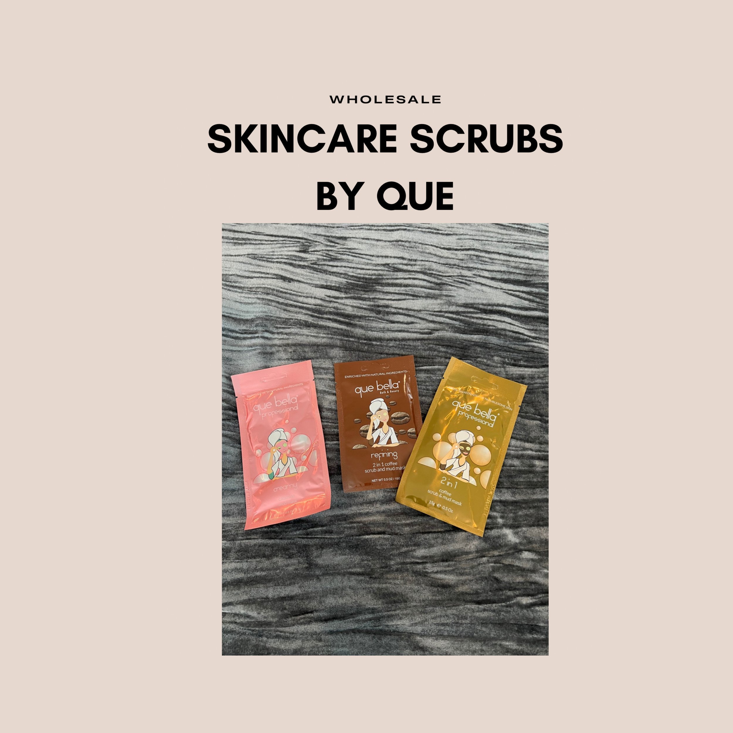 20 Piece Mix Skincare Scrubs by Que