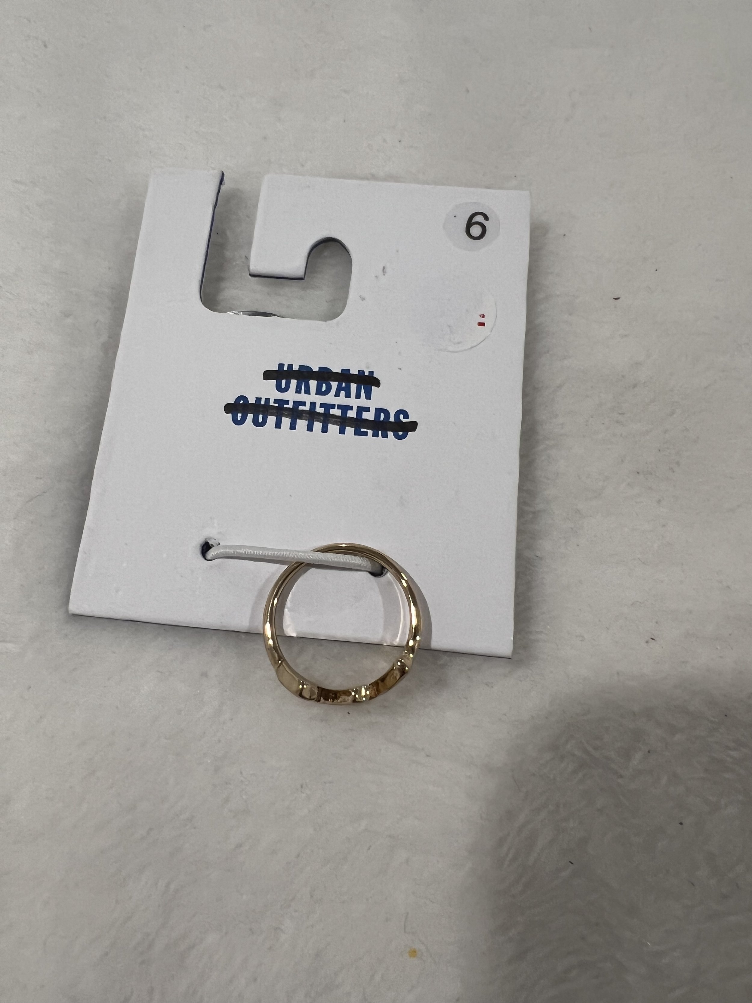 Urban outfitters gold ring Size 6