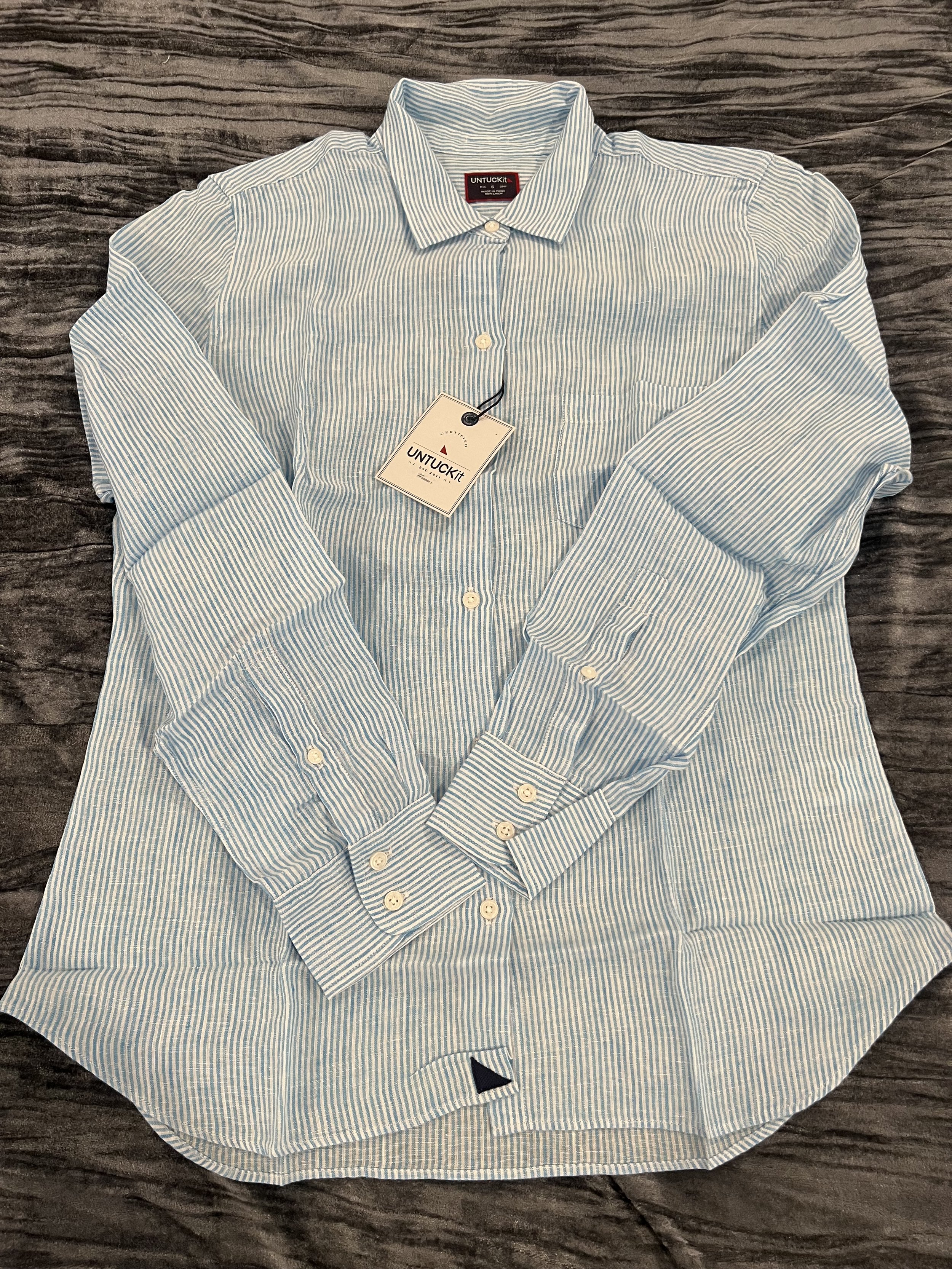 Untuckit Striped Button up Top