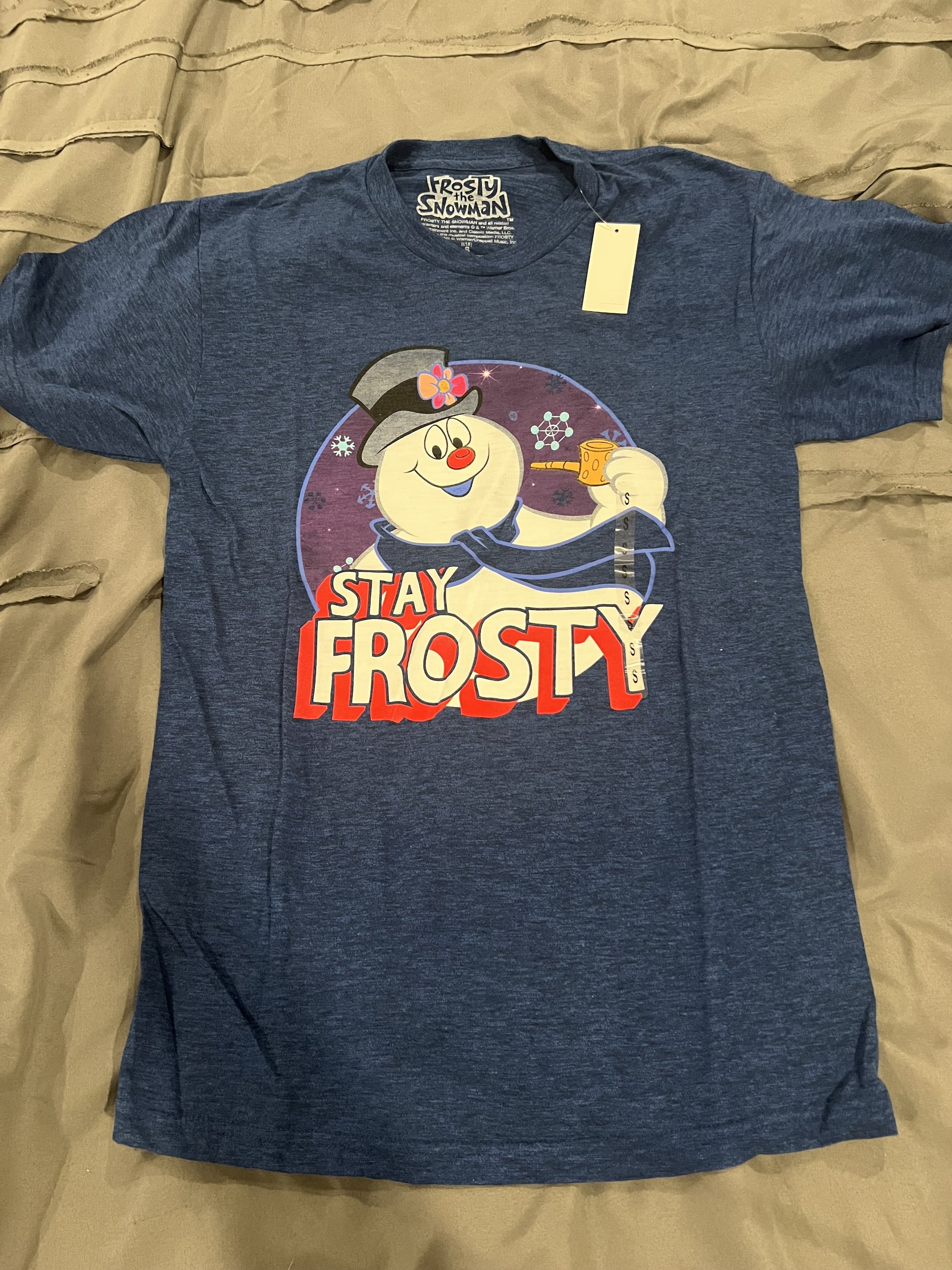 Frosty the Snowman Blue Graphic Tee