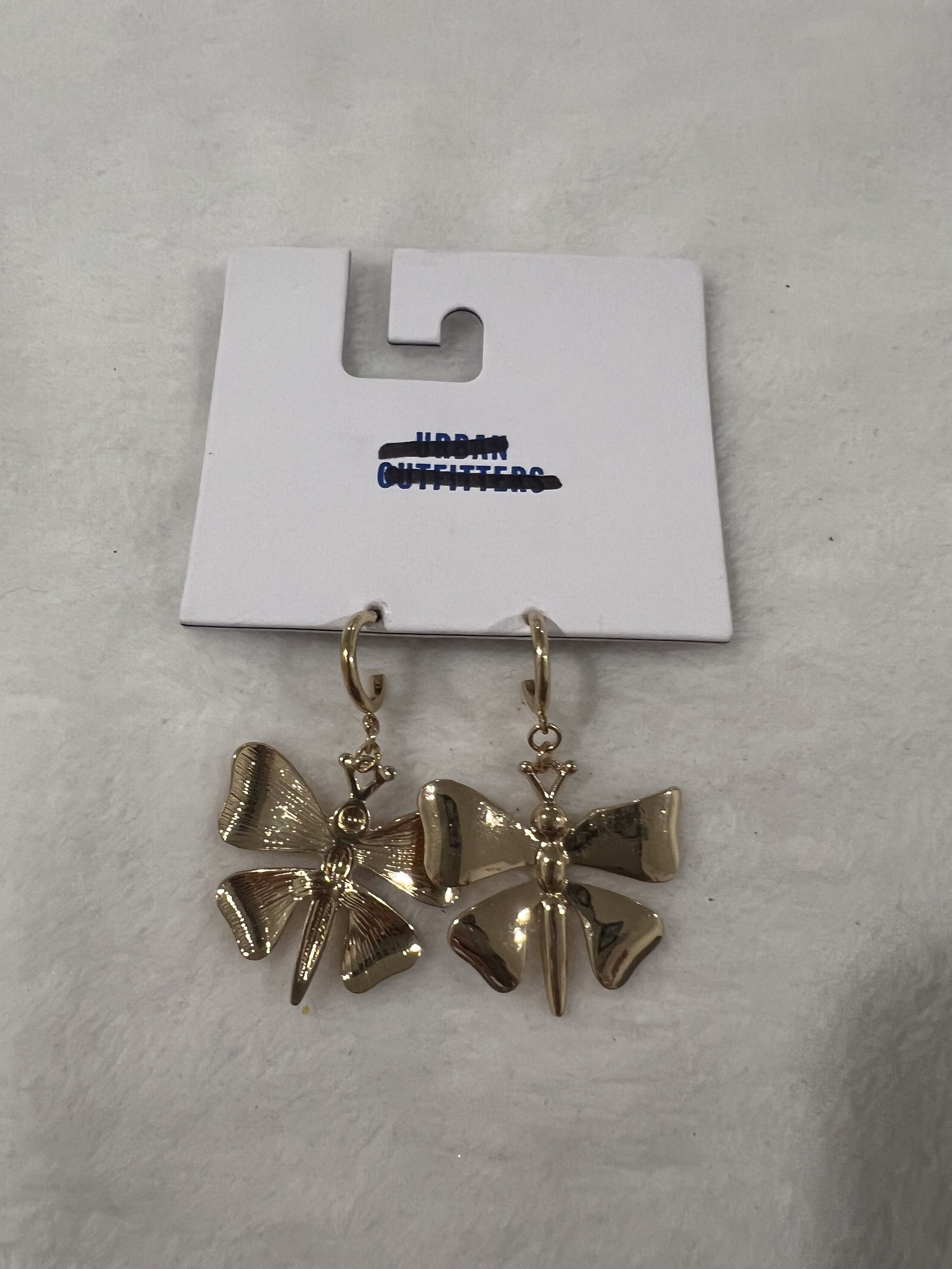 Gold Butterfly Earrings