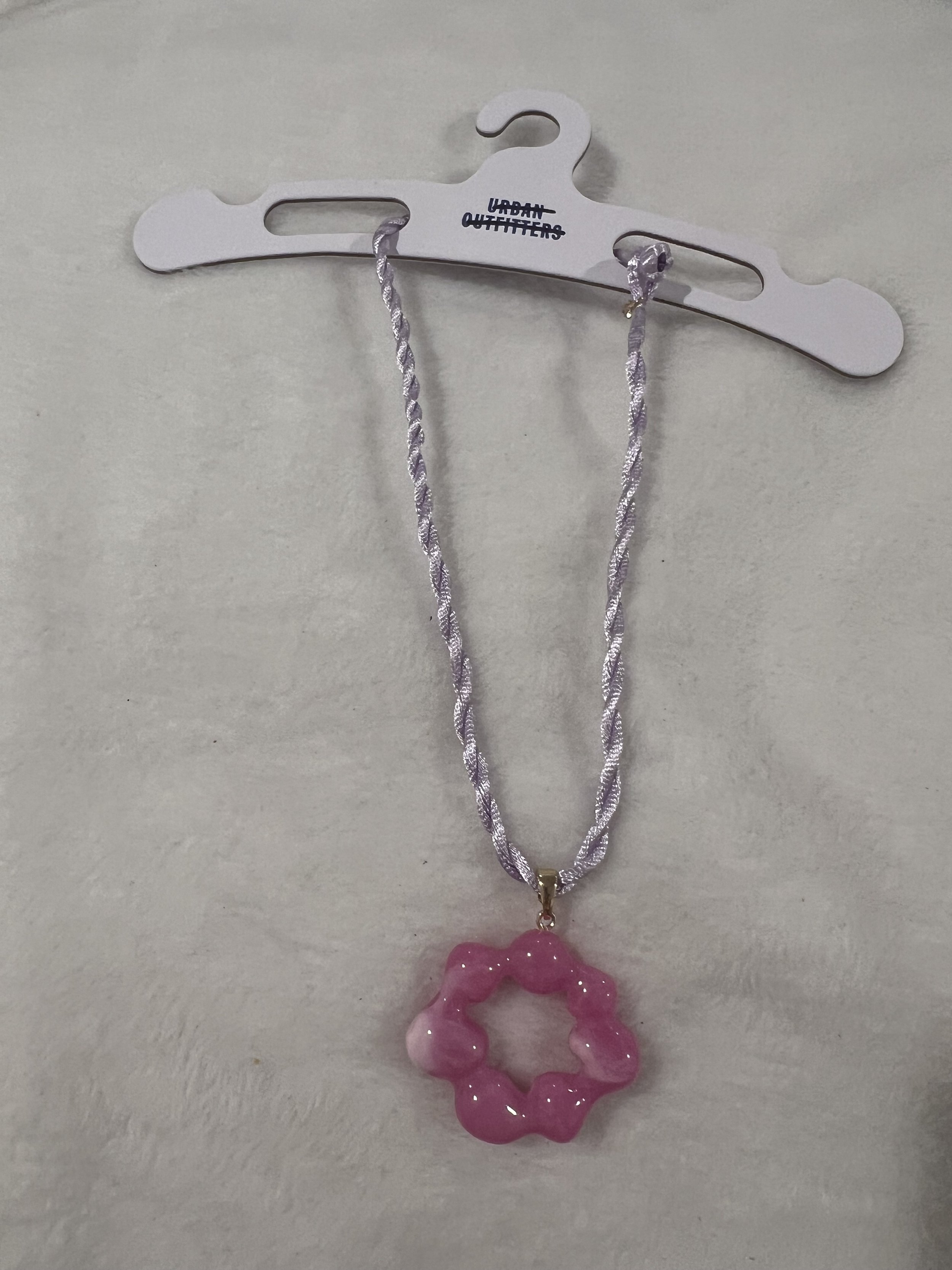 Urban Outfitters Pink Flower Necklace