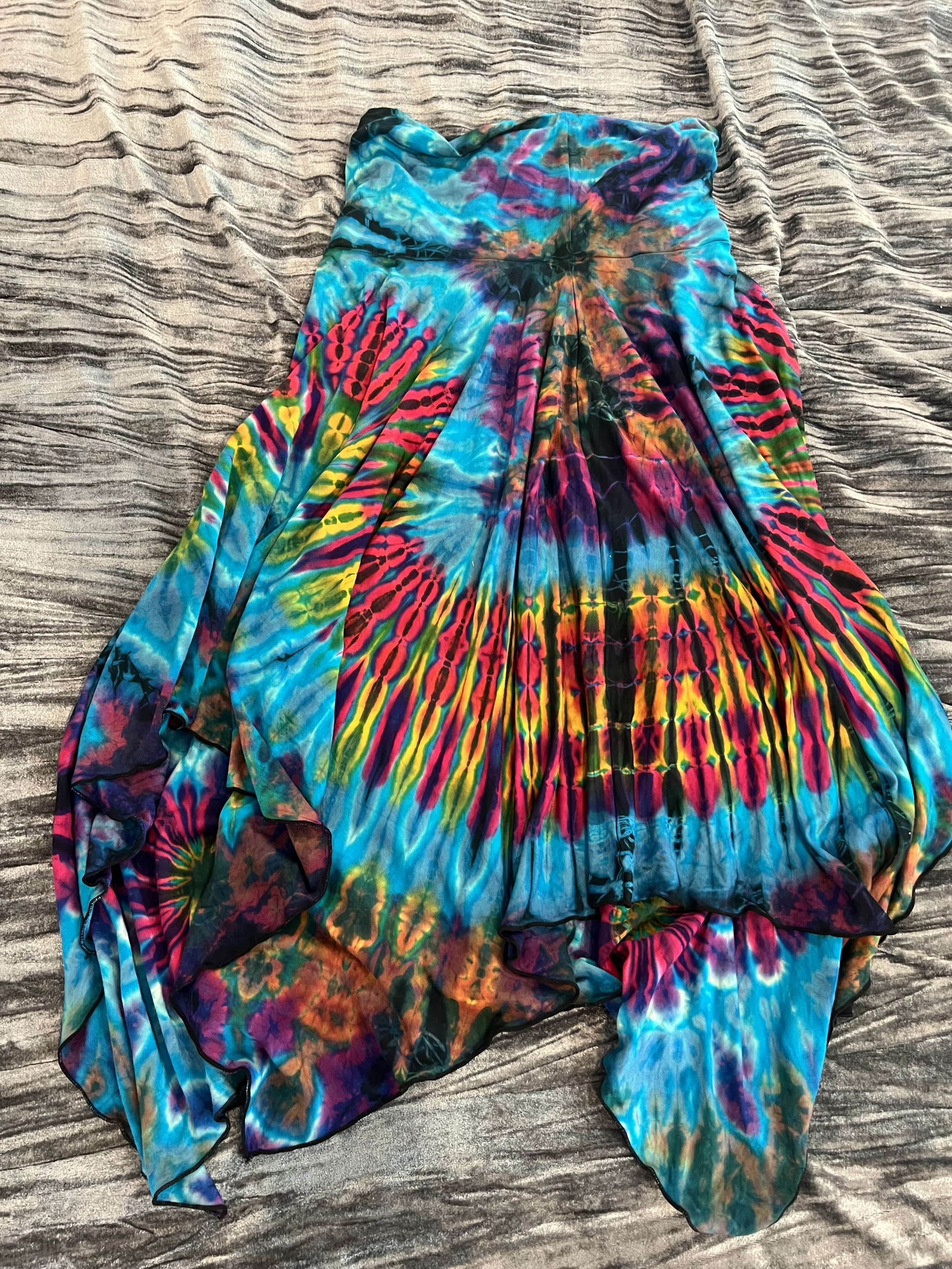 Vibrant Multicolor Tie-Dye Skirt One size fits S-L