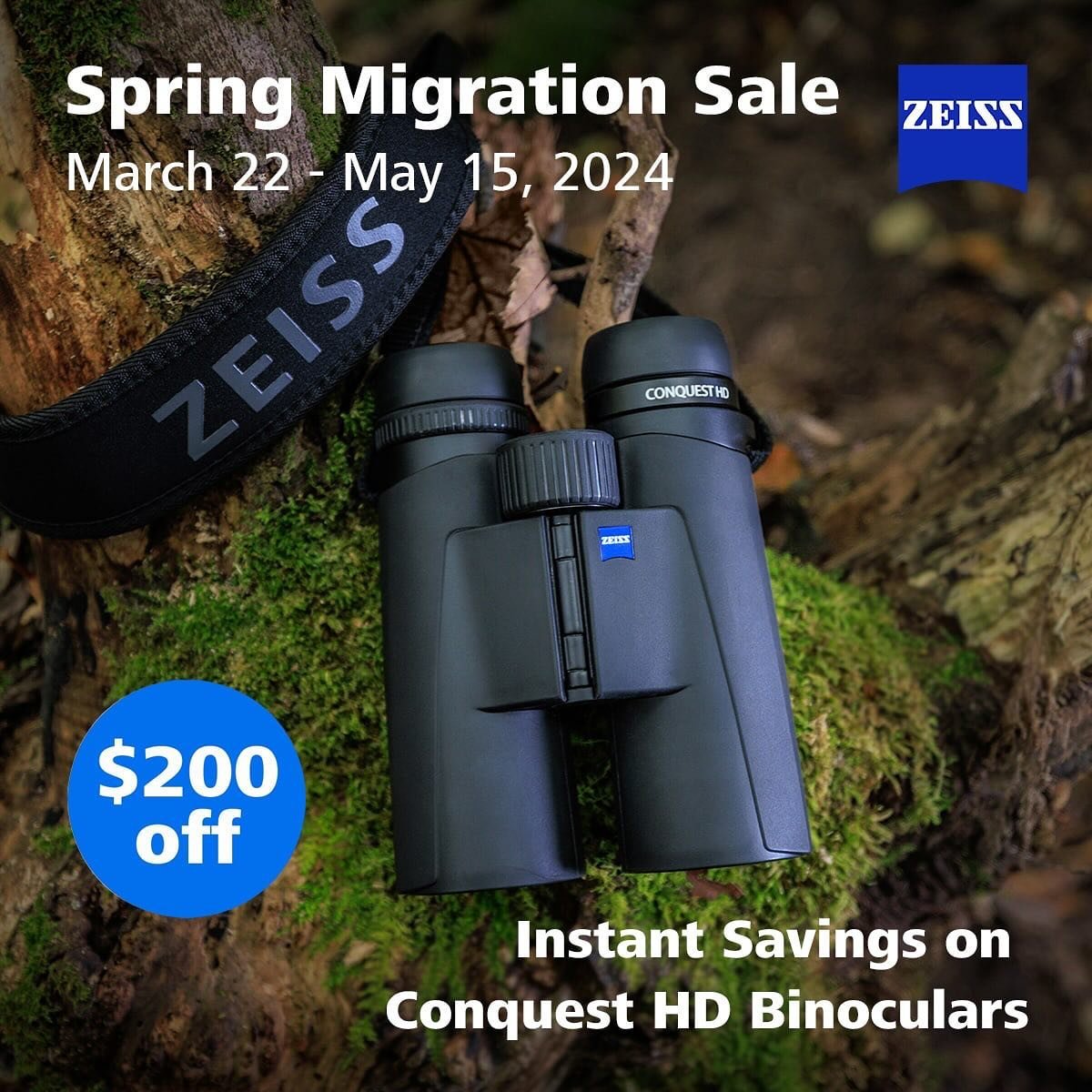 Spring into savings with $200 off all Conquest HD binoculars at Wild Bird &amp; Garden! As spring migration heats up, don&rsquo;t miss out on this opportunity to upgrade your optics.

#zeiss #zeissoptics #upgrade #wildbirdandgarden #shopsmall #localb