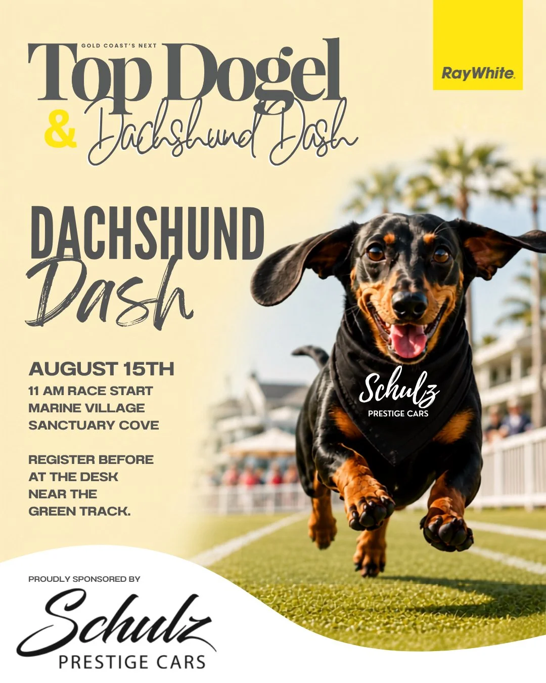 THE DACHSHUND DASH IS ON 🐾💨

Low to the ground&hellip; high on chaos 😅

If you&rsquo;ve got a dashie, this is YOUR moment.
Fast, fearless (or easily distracted 😂) &mdash; we&rsquo;re calling all sausage dogs to the green track!

📍 On the green t