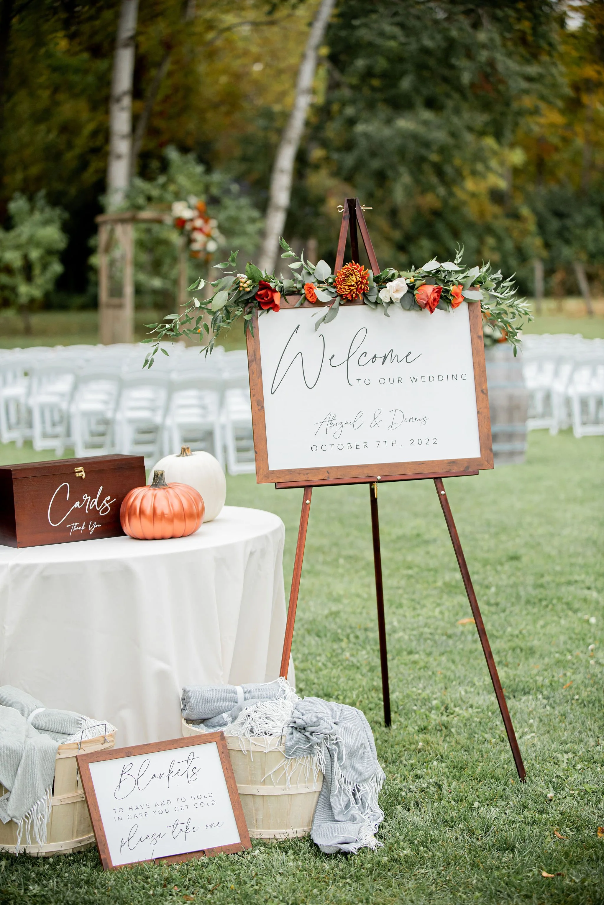 fall wedding flowers holland marsh winery