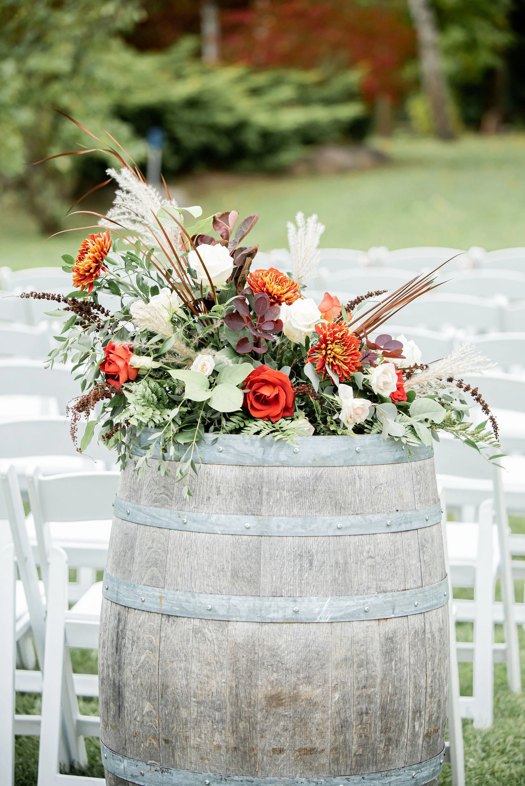 fall wedding flowers holland marsh winery
