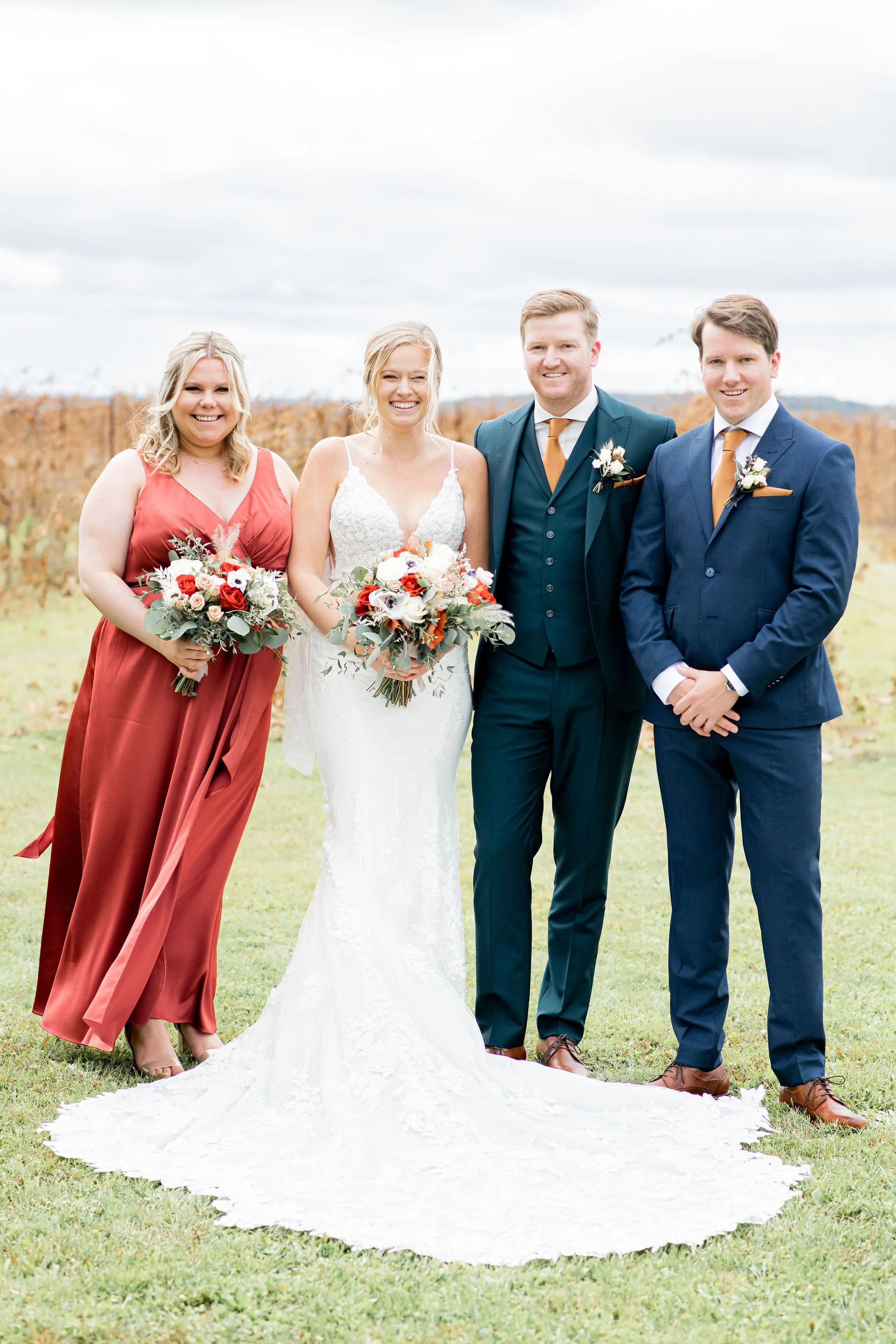 fall wedding flowers holland marsh winery