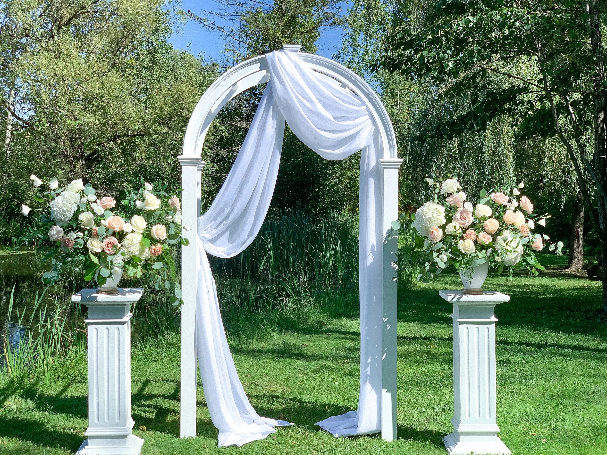 White Pedestals $50 each (2)