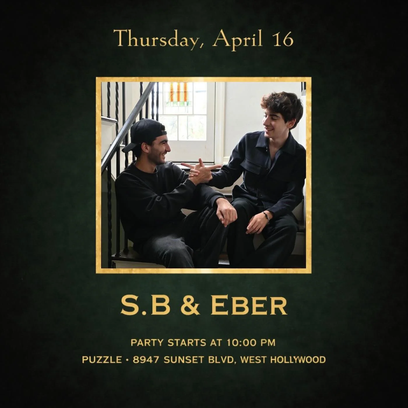 This Thursday:
@eber.music B2B @leon_hesby 
DM for reservation