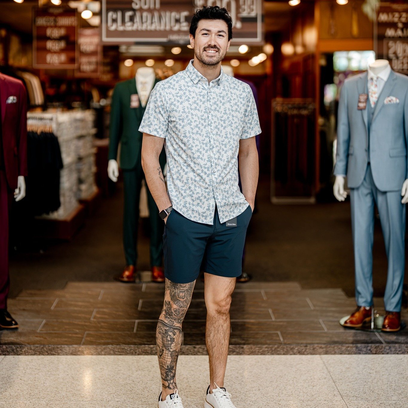 Put-Together Style Meets Summer Comfort

Mizzen + Main shirt &mdash; 20% off
Mizzen + Main shorts &mdash; 20% off
Cole Haan shoes &mdash; 20% off

Polished, breathable, and built for warm weather days. Why pay more at the department store? Get the br
