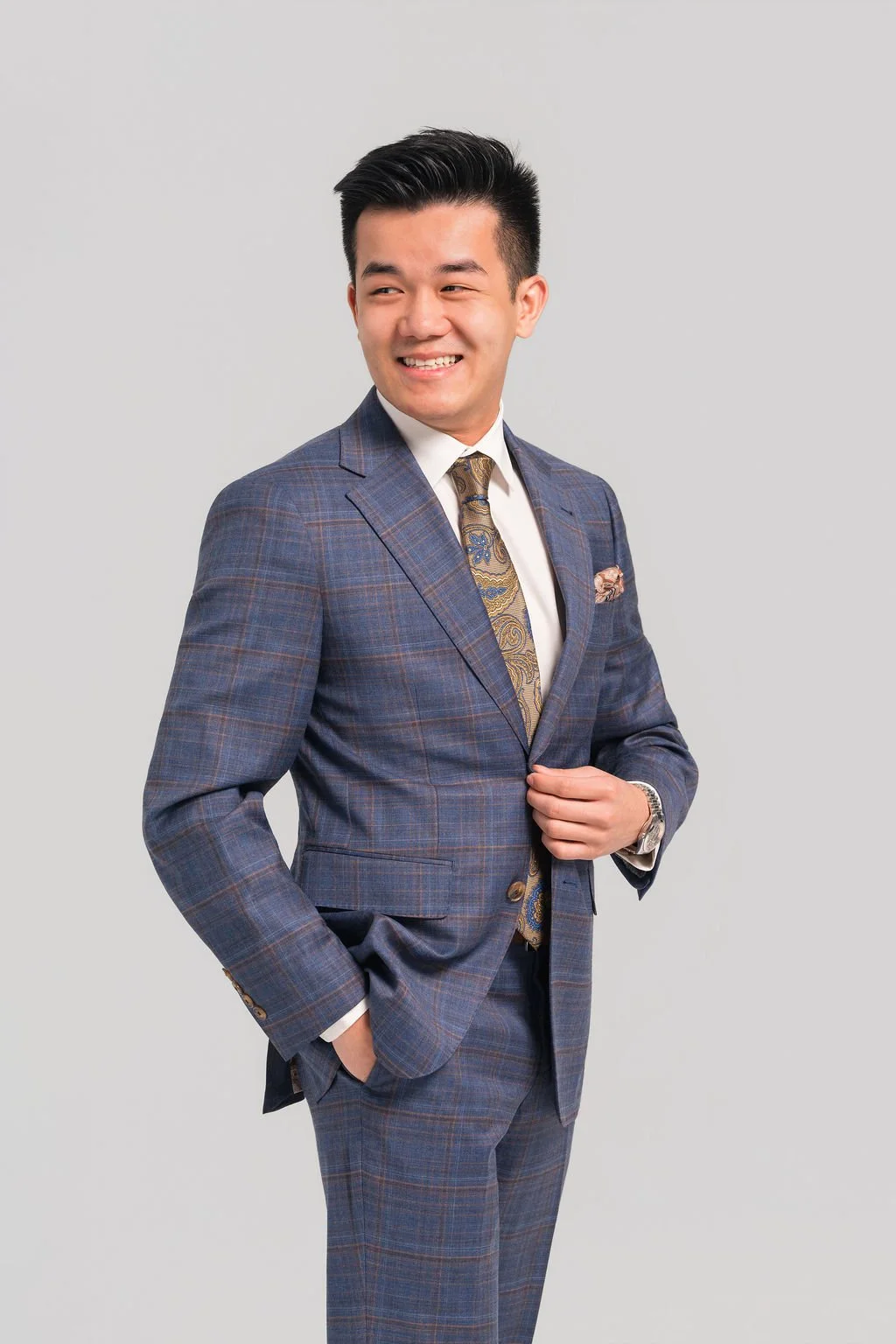 Martin Mai

Q: What brand do you reach for most often and why?

A: Giles & Jasper because of the stretch. It feels really nice to move and sit down in. 

Q: What’s one thing you’ve learned here that you won’t forget?

A: I’ll never forget how to tie 