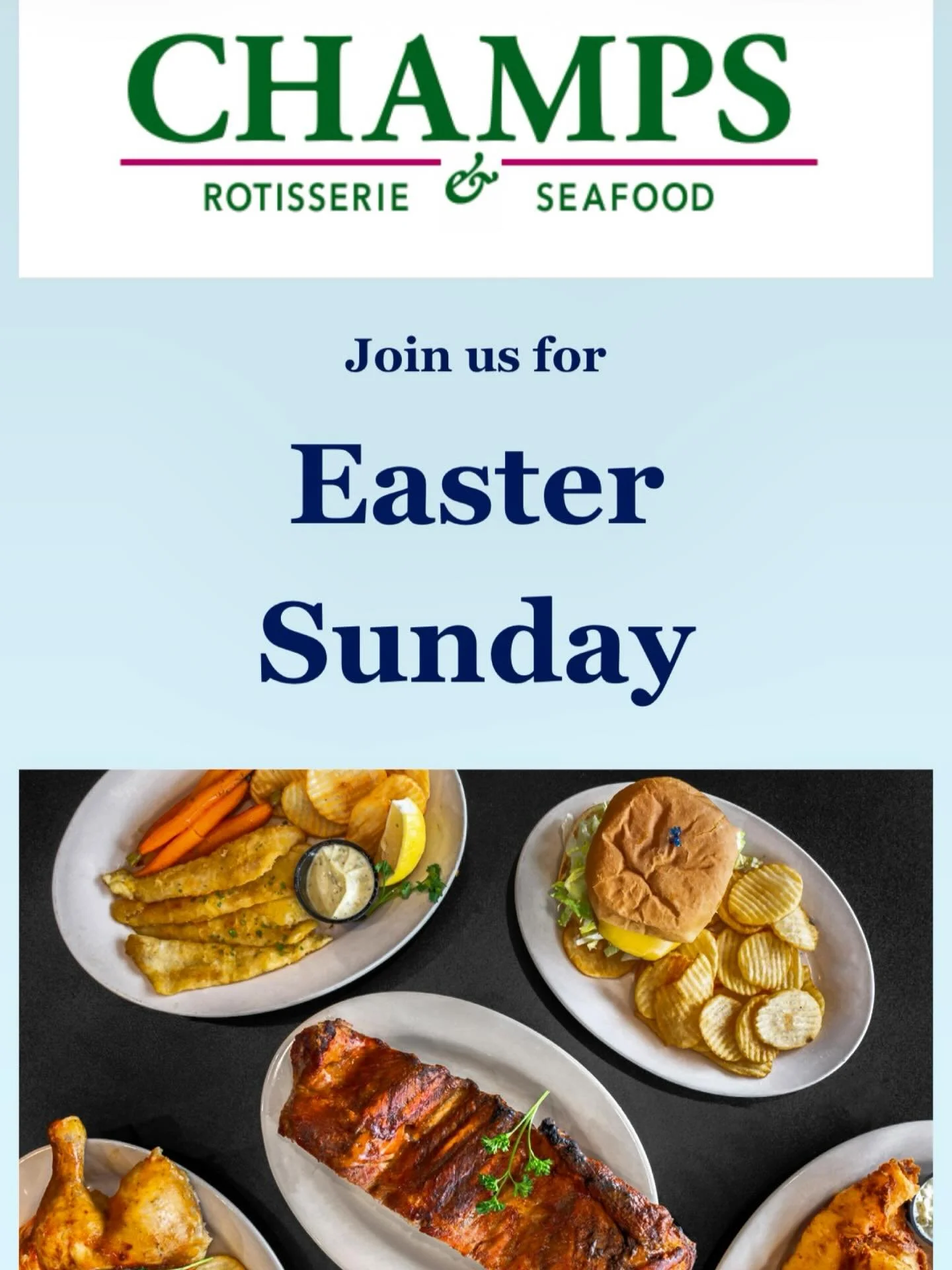 Easter Sunday hours: 3pm-9pm! Please call ahead for large group reservations. 
Specials include: 
-Slow Roasted Prime Rib 
-Home Style Turkey Dinner 
-Slow Roasted Honey Glazed Ham  #eastersunday #grossepointe #localeats
