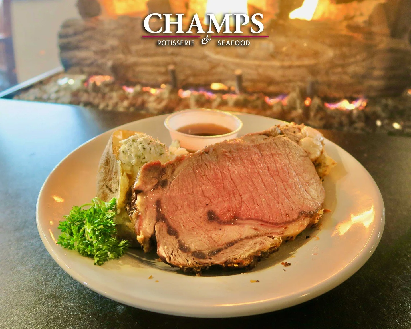 Make dinner at Champs a Sunday tradition!

Tonight's specials: Slow-Roasted Tender Prime Rib &amp; Homestyle Turkey Dinner!