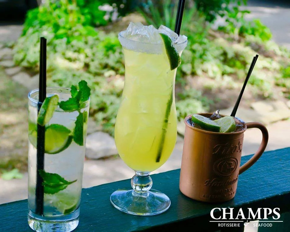 Cheers to the weekend! Come celebrate with a cocktail on the patio!

#Champs #GrossePointe #Patio #Cocktail