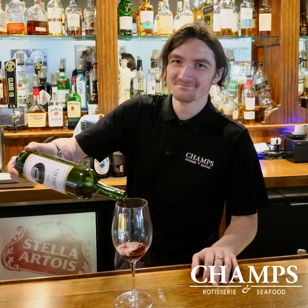 Some of the best memories are made over a bottle of wine! Enjoy half off bottles and glasses, every Wednesday at Champs!