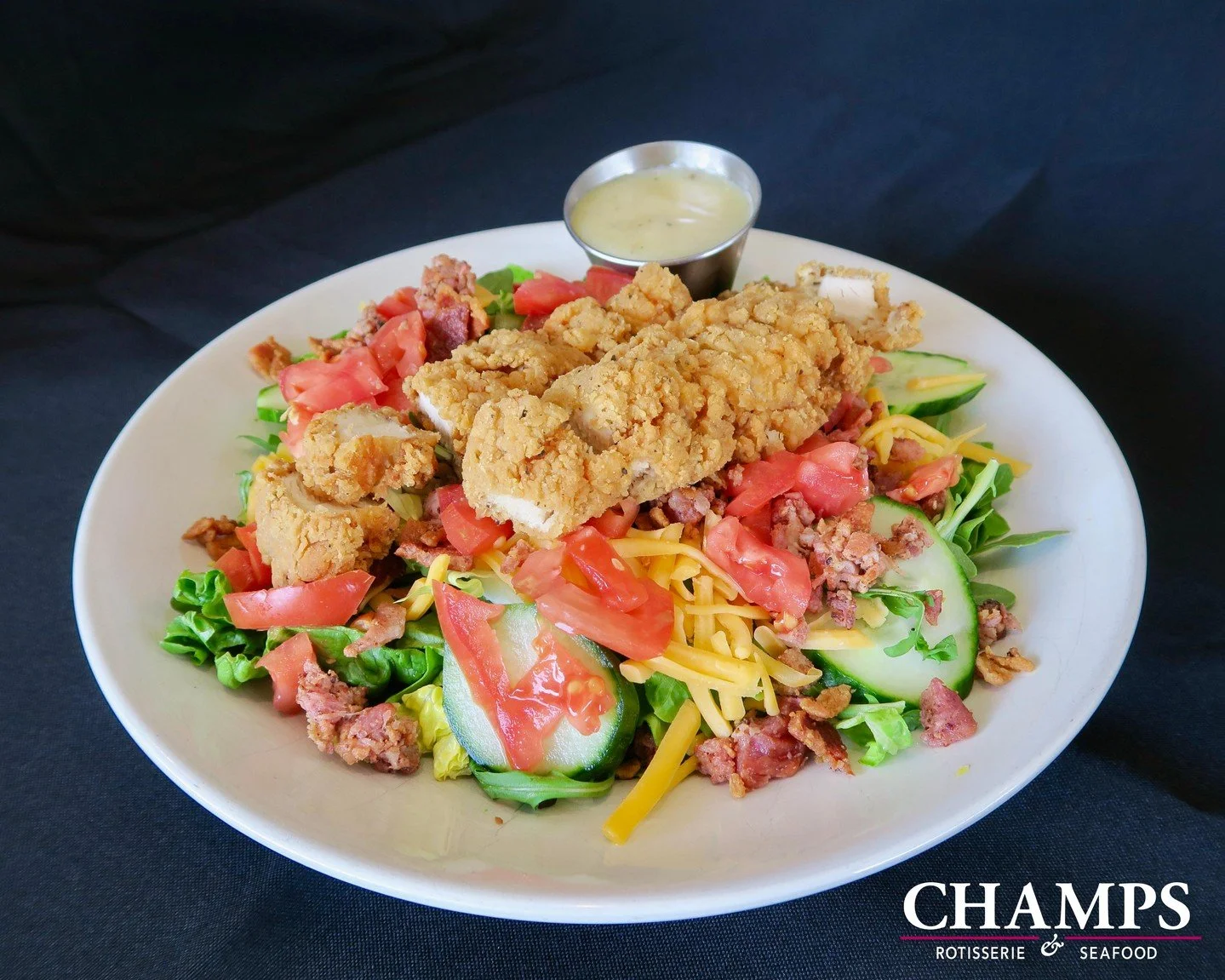 What's for dinner tonight? How about our new Crispy Chicken Salad!