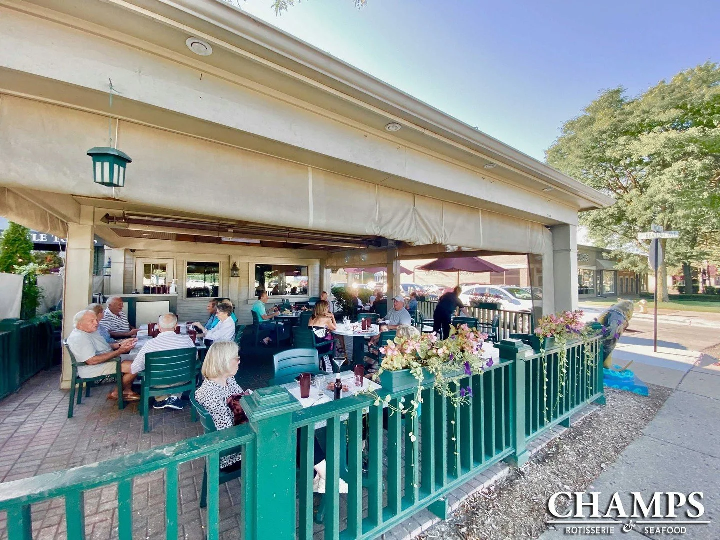 Happy Labor Day from everyone at Champs. We are open normal hours today!

Enjoy the last day of your long weekend on Grosse Pointe's favorite patio!