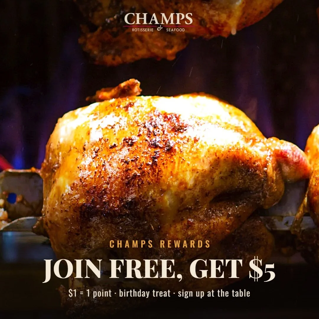 Wednesday still has a delicious French accent. 🍗🍷
Join us for French Rotisserie Chicken served over drip potatoes, plus $25 bottles of house wine.

Toast Loyalty member? Visit from 3:00&ndash;5:00 PM and earn 2x points, too. ⭐

French-inspired comf