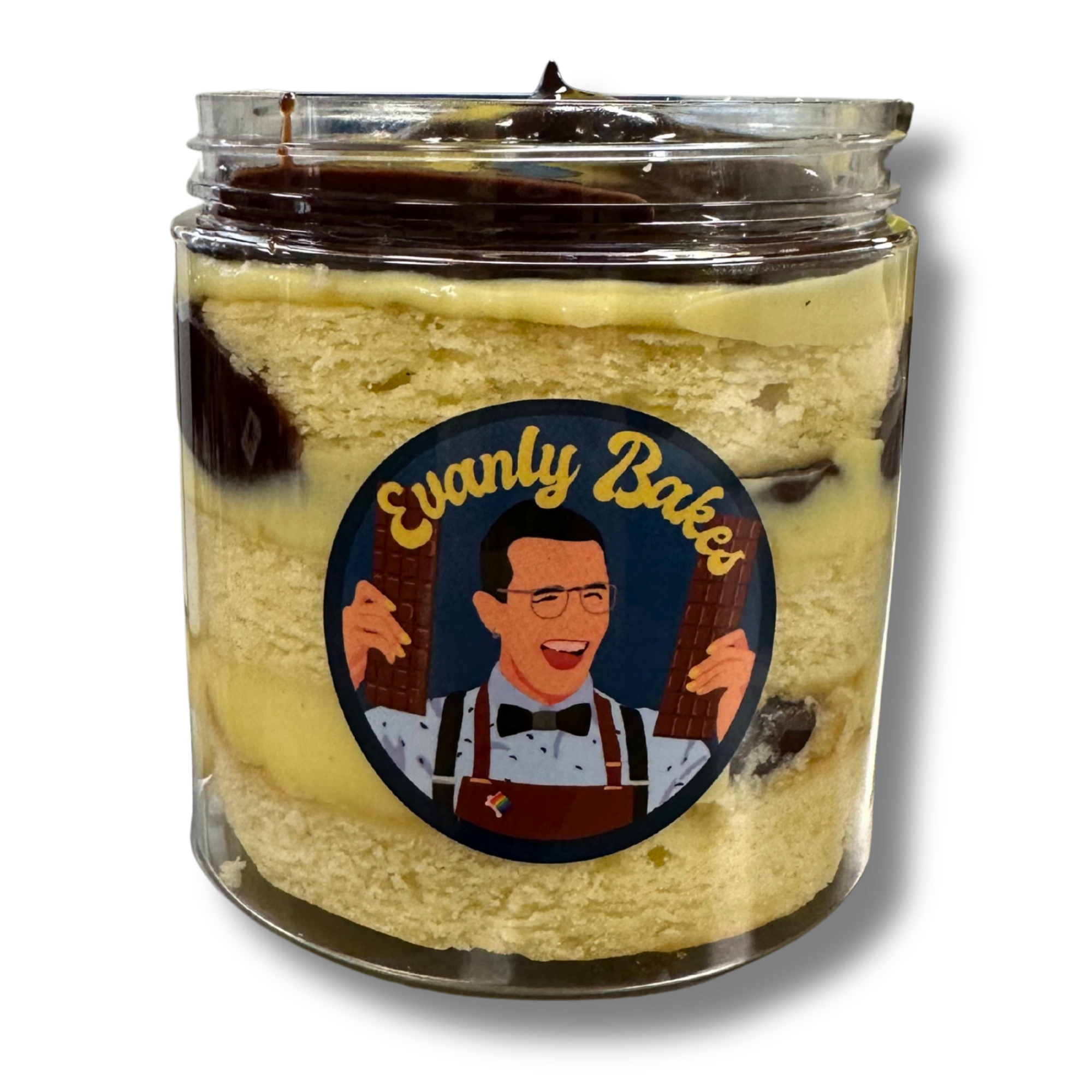 Boston Cream Pie Cake Jar