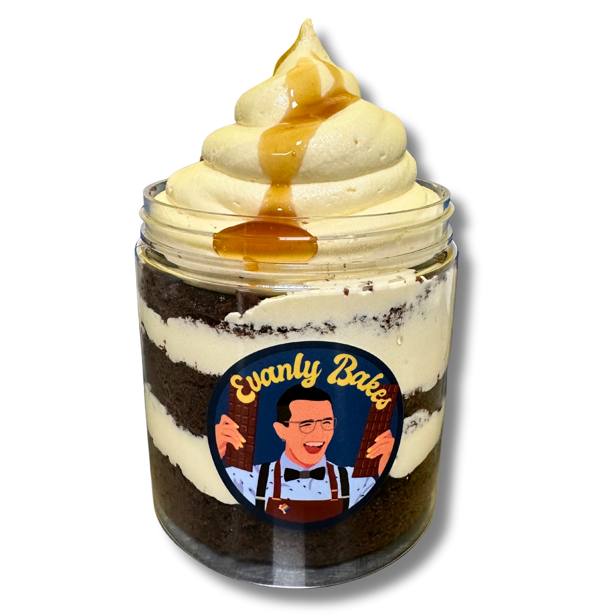 Chocolate Caramel Cake Jar (V & GF)