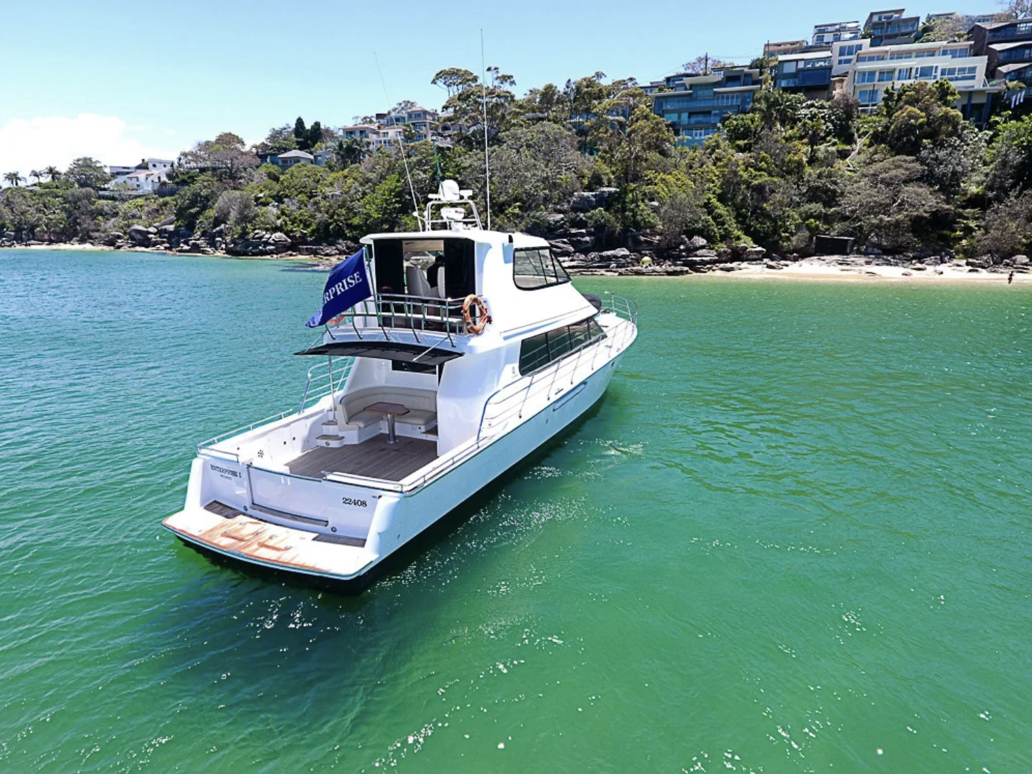 Charter a boat for your corporate event with Sydney Harbour Cruise operator, MV Enterprise - a luxury 65ft charter vessel.