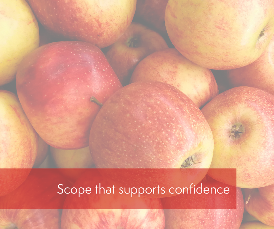 Scope that supports confidence