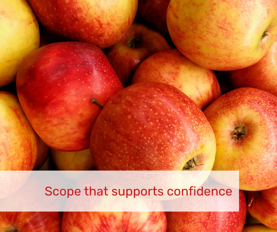 Scope that supports confidence