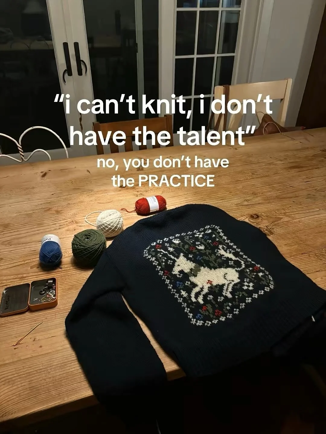 just give it a try, what’s the worst that could happen, you accidentally become a knitwear designer??
started almost exactly 5 years ago due to lockdown boredom but quickly fell in love with the process, the practice, the prototypes, the trial