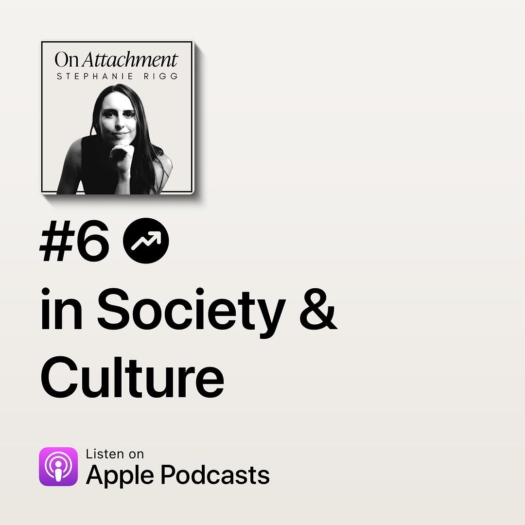 Feeling immensely proud of @onattachment reaching #6 in the Society &amp; Culture charts, and #45 in the overall podcast charts. 

From the bottom of my heart, thank you 🥹🤍