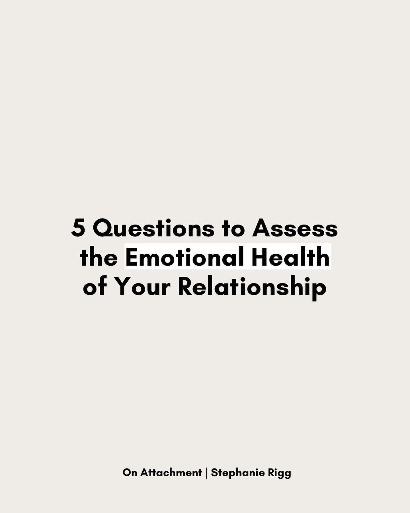 In today's episode of @onattachment, we're talking all about emotional health &amp; safety in relationships. If you've ever wondered what &quot;emotional safety&quot; actually means, look no further - we'll be discussing some guiding principles and q