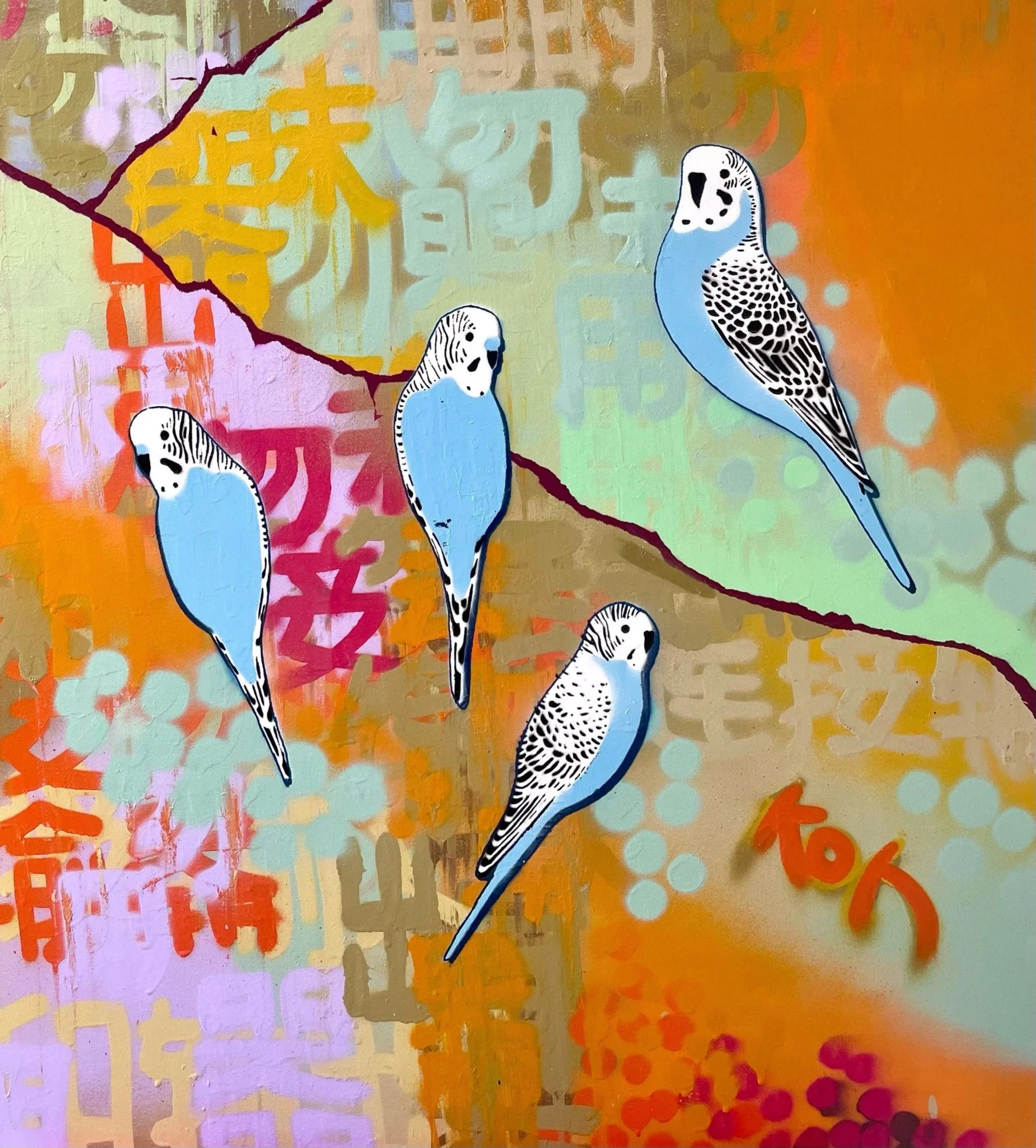 Four+Blue+Budgies+in+the+bush.jpg