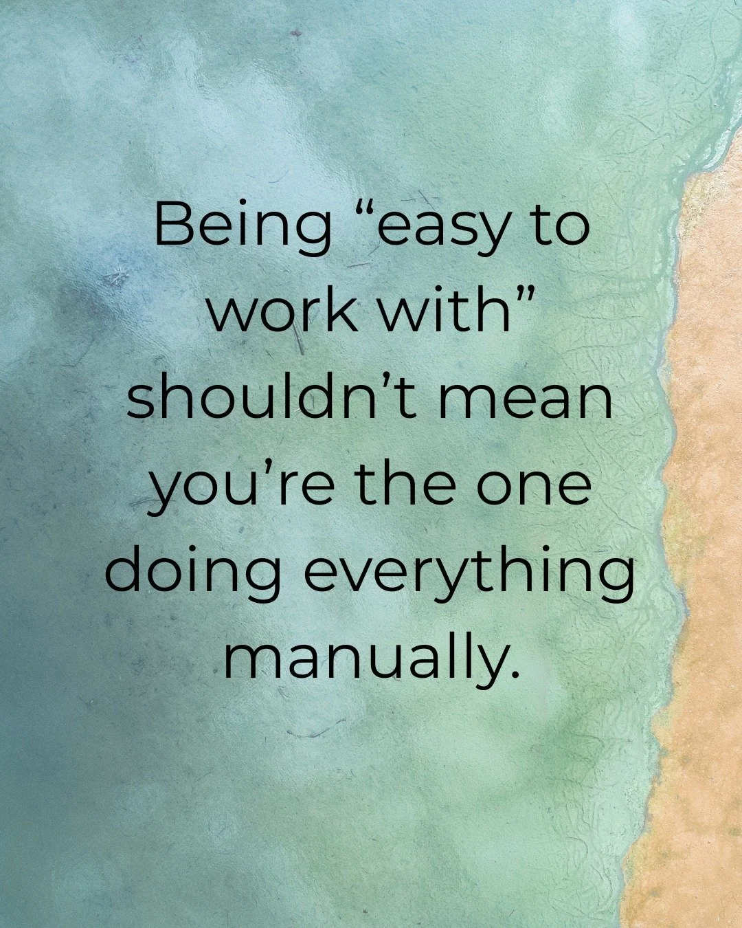 Being &ldquo;easy to work with&rdquo; can turn into you doing everything the hard way.

You don&rsquo;t want to bug people.
You don&rsquo;t want to sound pushy.
You don&rsquo;t want to send the reminder.

So you wait.

And then it sits in your head a
